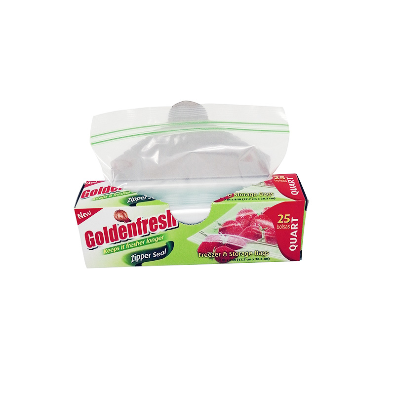 PE ziplock quart freezer and storage zipper bags