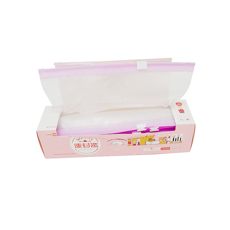 PE plastic quart slider zipper bags with expand bottom